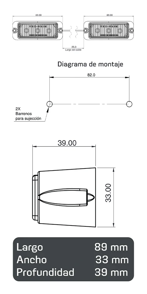 Trogrim Faros Emergencia PL-E203-SN-RZ