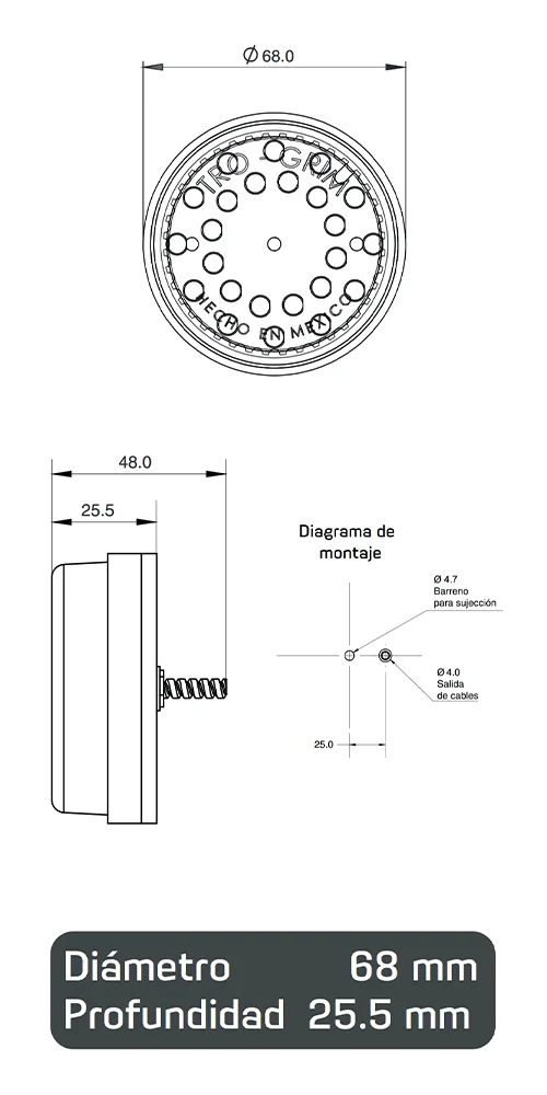 Trogrim faros montaje SERIES PL-156CR-E