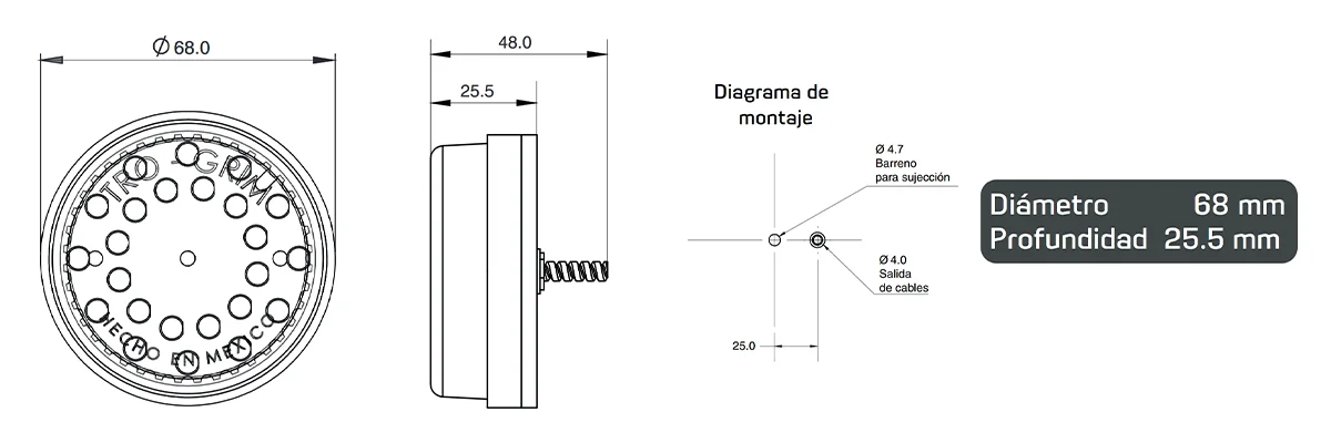 Trogrim faros montaje SERIES PL-156CR-E