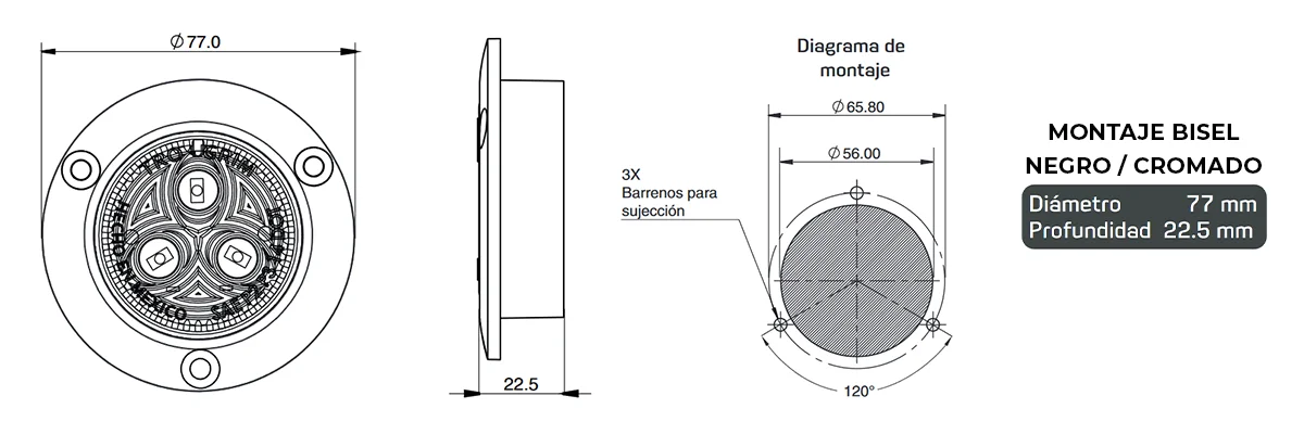 Trogrim faros diagrama series PL-241-SM1