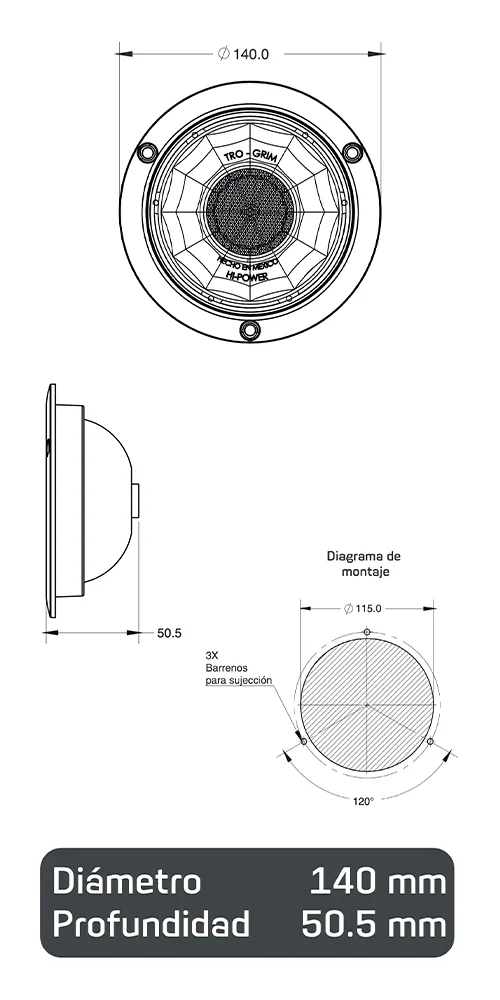 Trogrim faros DIAGRAMA SERIES PL-243CR-14