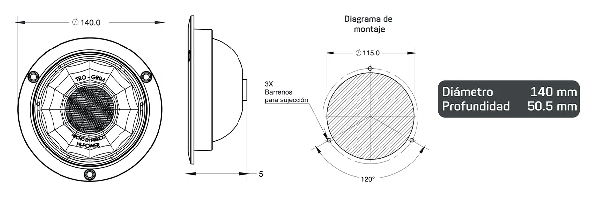 Trogrim faros DIAGRAMA SERIES PL-243CR-14