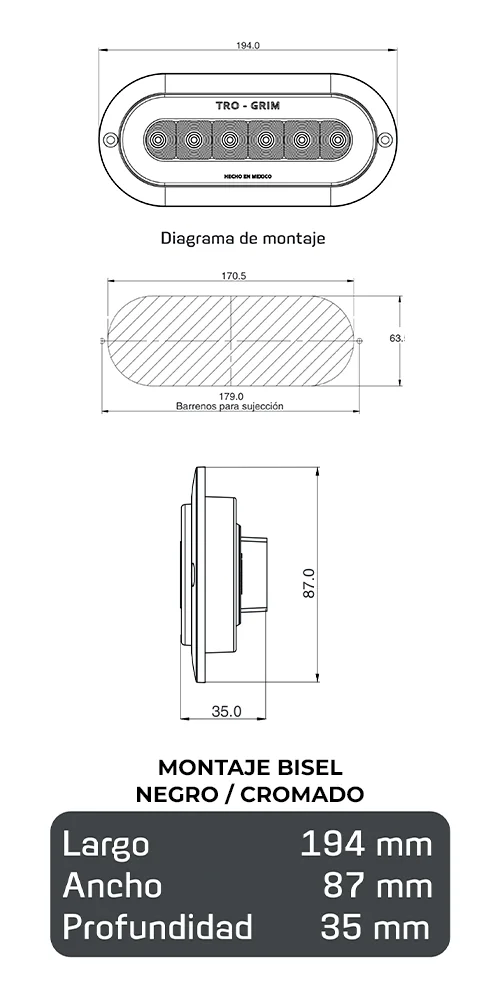 Trogrim faros DIAGRAMA SERIES PL-339cr-mf-r