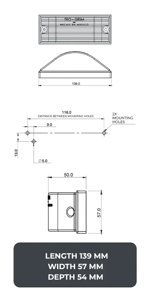 faros laterales diagrama series PL-155cr-e