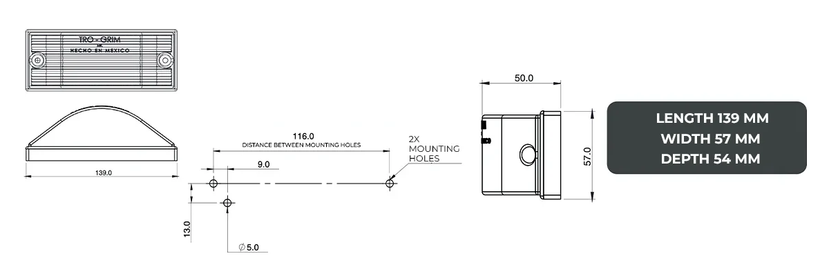 faros laterales diagrama series PL-155CR-E