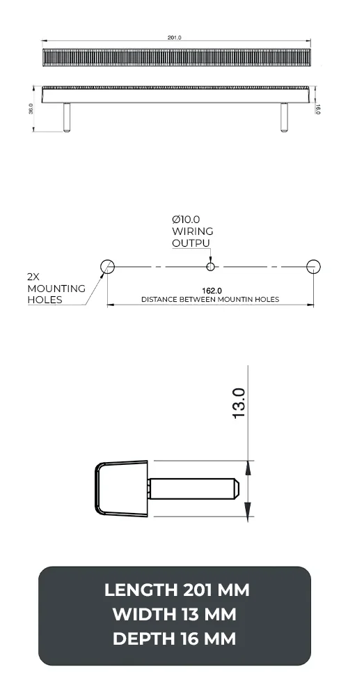 faros laterales diagrama series PL-170bb-sm