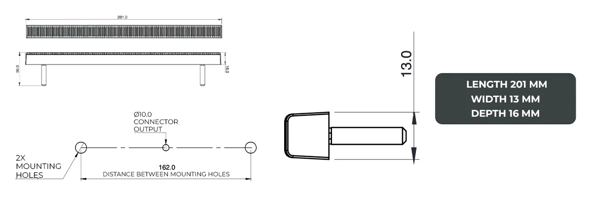 faros laterales diagrama series PL-170bb-sm