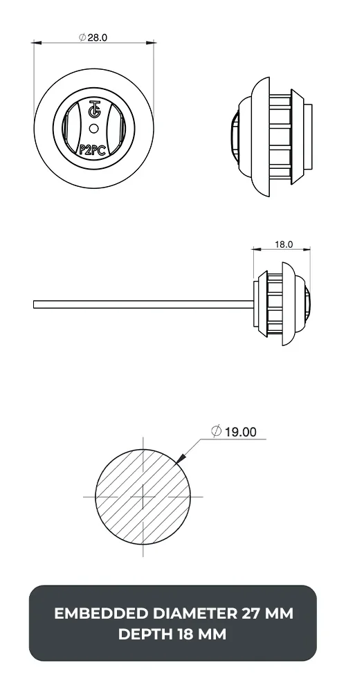 faros laterales diagrama series PL-240hu