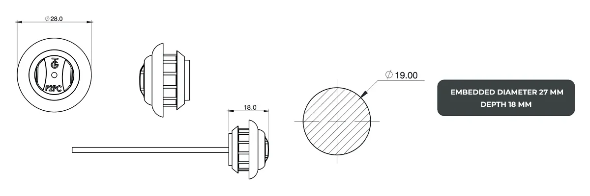 faros laterales diagrama series PL-240HU