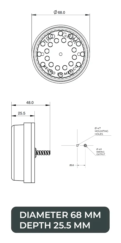 Trogrim faros montaje SERIES PL-156CR-E