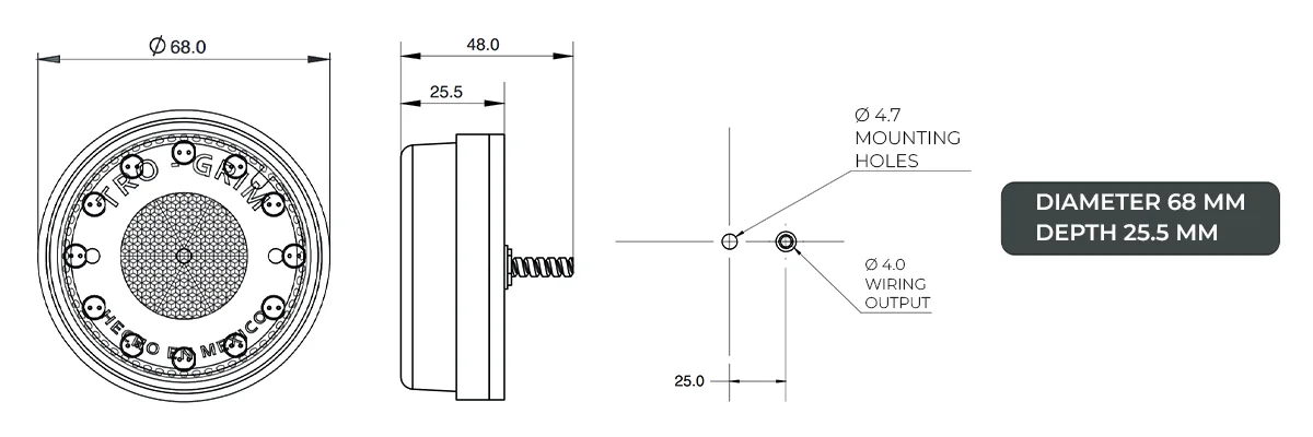 Trogrim faros montaje SERIES PL-156BN-N-AY