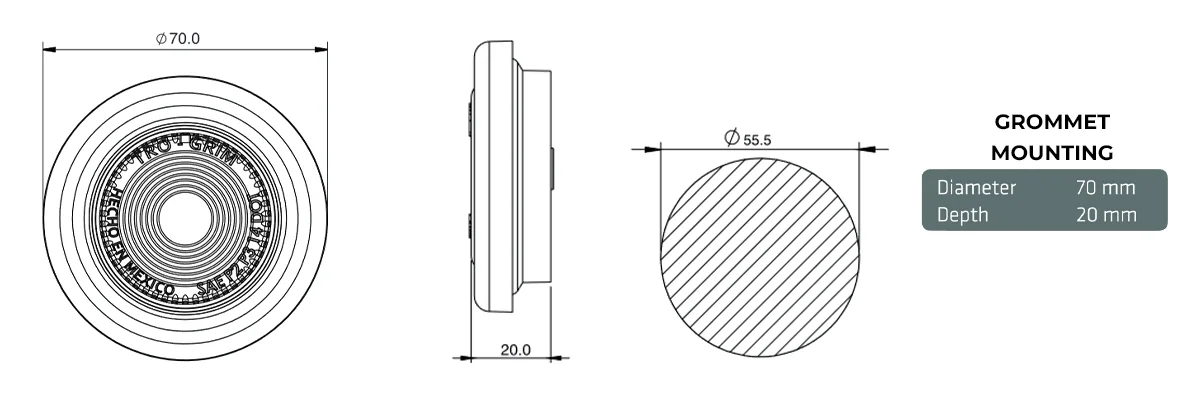 Trogrim faros diagrama series PL-221