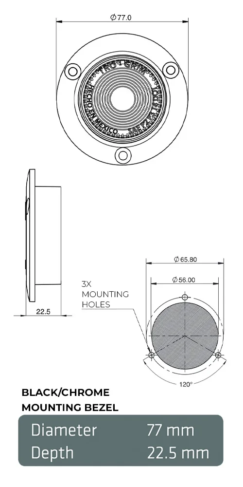 Trogrim faros diagrama series PL-221