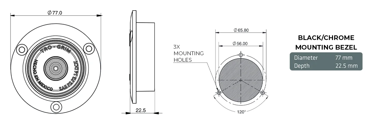 Trogrim faros diagrama series PL-241-SM1