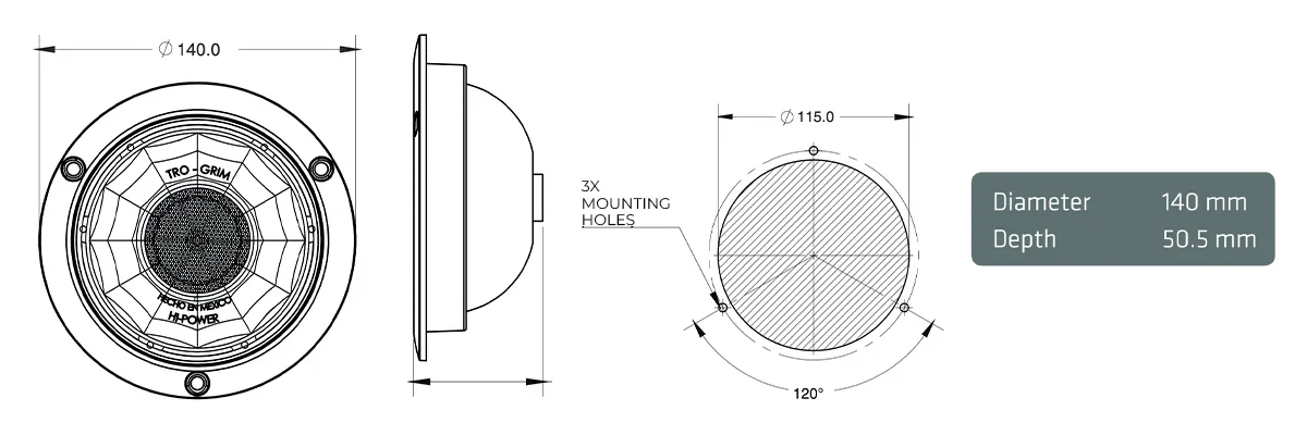 Trogrim faros DIAGRAMA SERIES PL-243CR-14