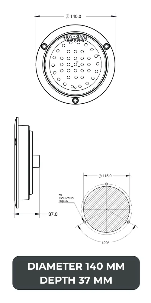 Trogrim faros DIAGRAMA SERIES PL-243CR-22