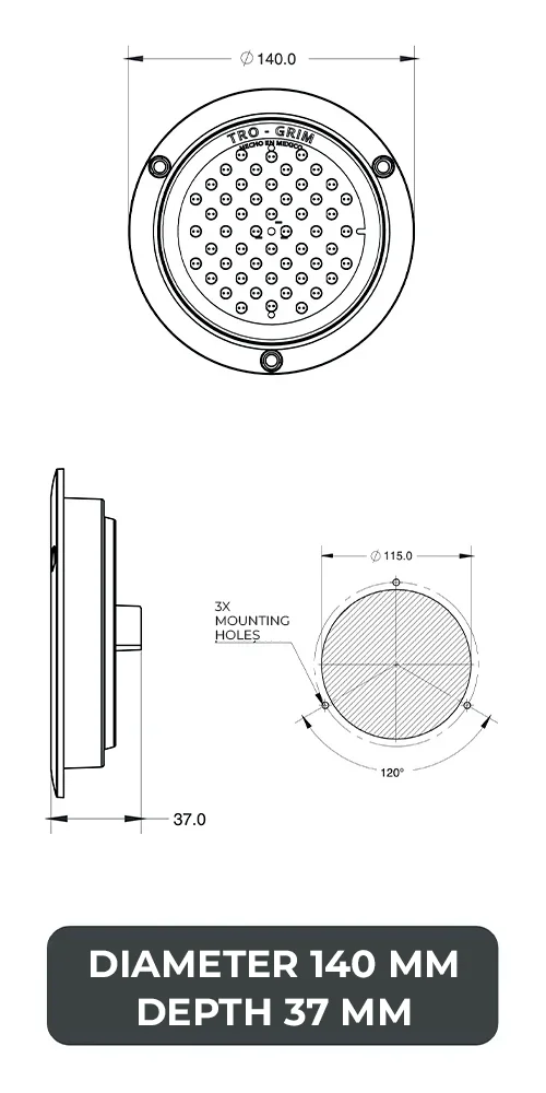 Trogrim faros DIAGRAMA SERIES PL-243CR-23