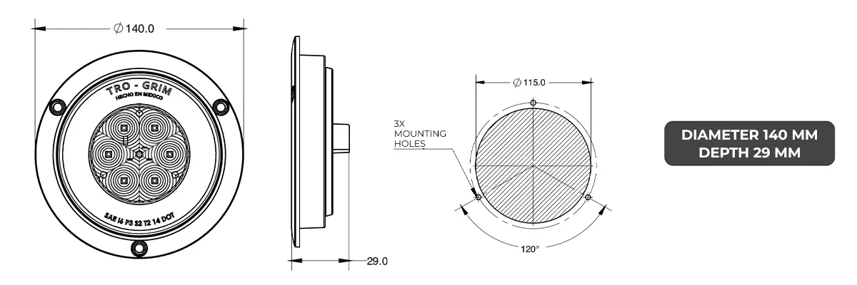 Trogrim faros DIAGRAMA SERIES SERIES PL-343CR-MF-D