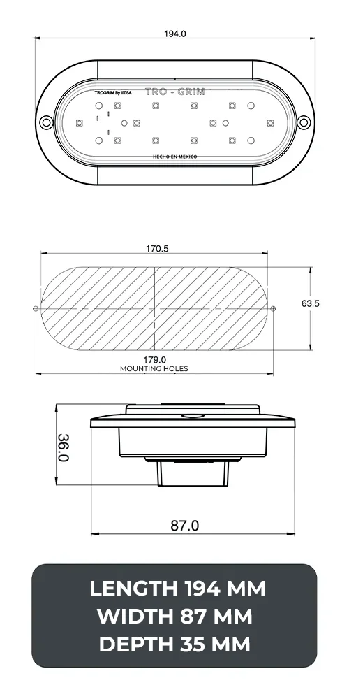 Trogrim faros DIAGRAMA SERIES PL-139CR-12