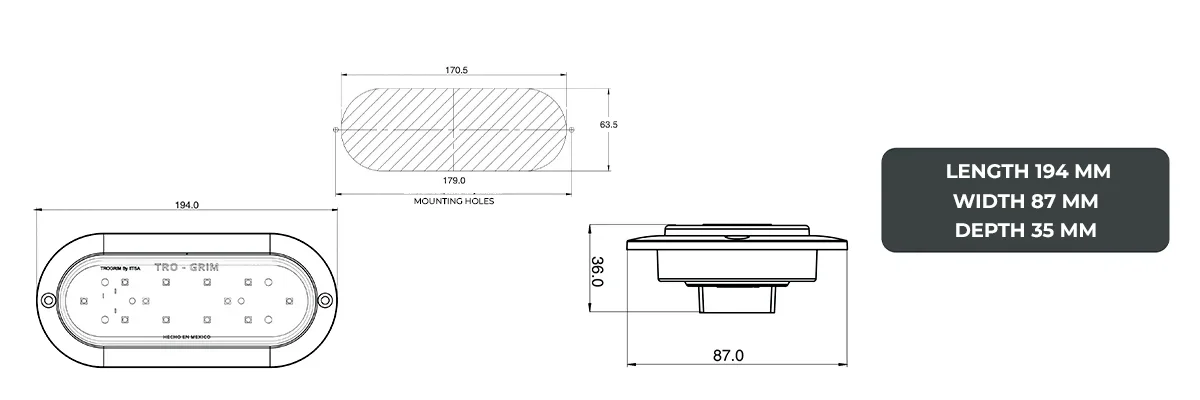 Trogrim faros DIAGRAMA SERIES PL-139CR-12