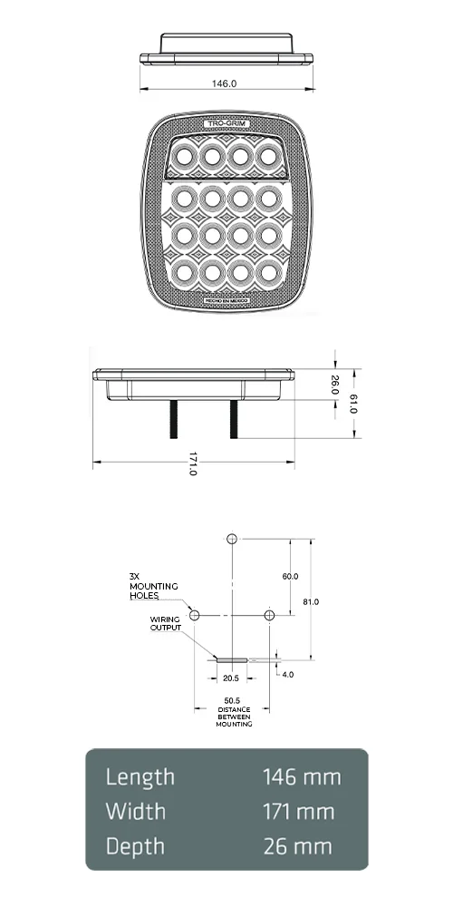 Trogrim faros Traseros SERIES PL-cj