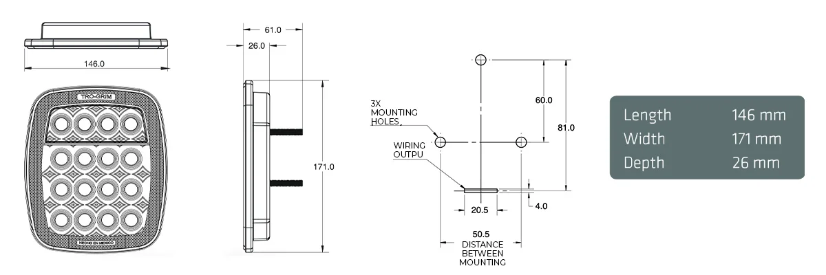 Trogrim faros Traseros SERIES PL-cj